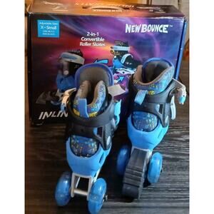 New Bounce 2 In 1 Convertible Roller Skates Inline Skates X Small Us J 8- J 11
